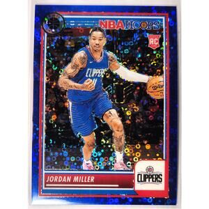 2023-24 NBA Hoops Premium Stock JORDAN MILLER #237 Blue Disco Prizm 55/99